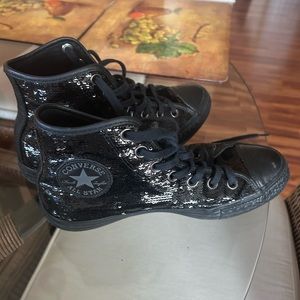 Converse glitter high tops